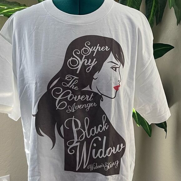 MARVEL Black Widow Graphic Tee in White Size XLT NEW - Picture 6 of 6